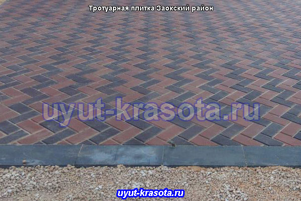 Тротуарная плитка в посёлке Заокский Тульская область
